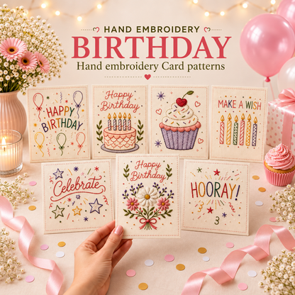 🎄 Christmas Embroidery Card Kit – Stitch a Little Holiday Magic ✨