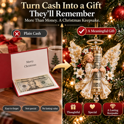 👼🎄 Christmas Angel Cash Holder Ornament
