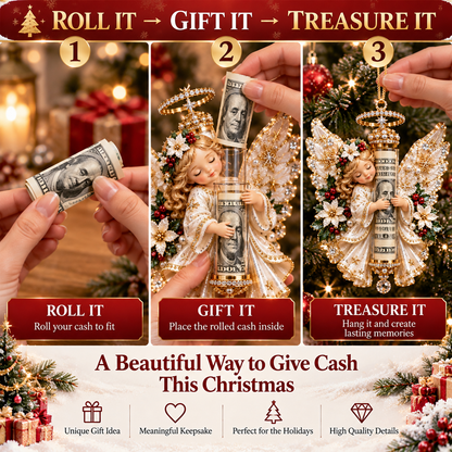 👼🎄 Christmas Angel Cash Holder Ornament