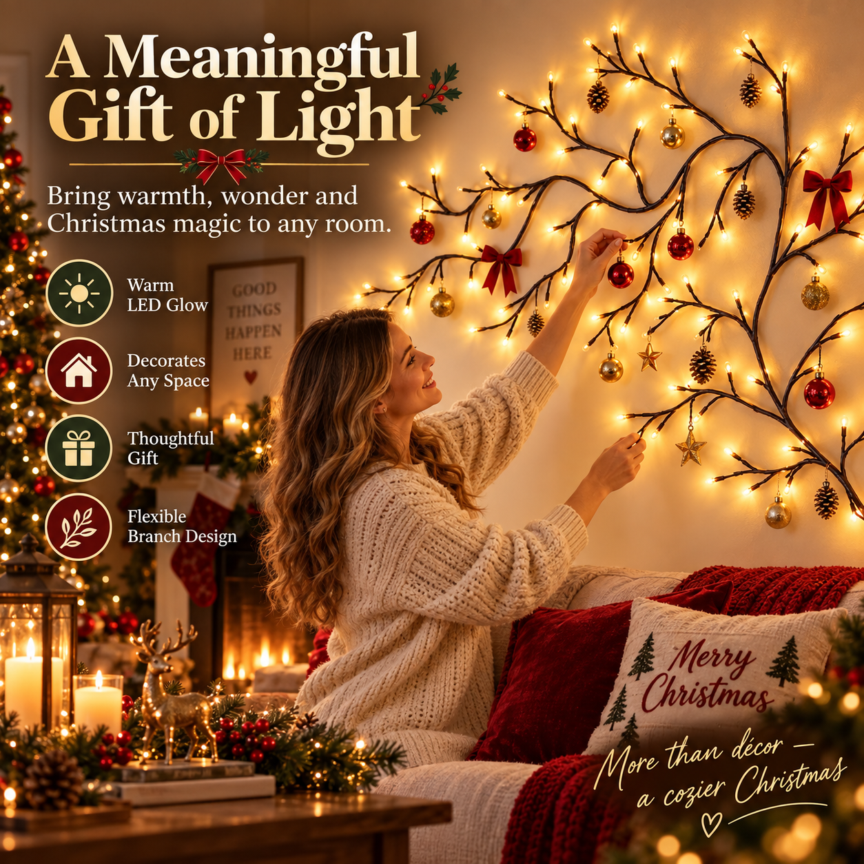 Christmas Flexible LED Branch Lights