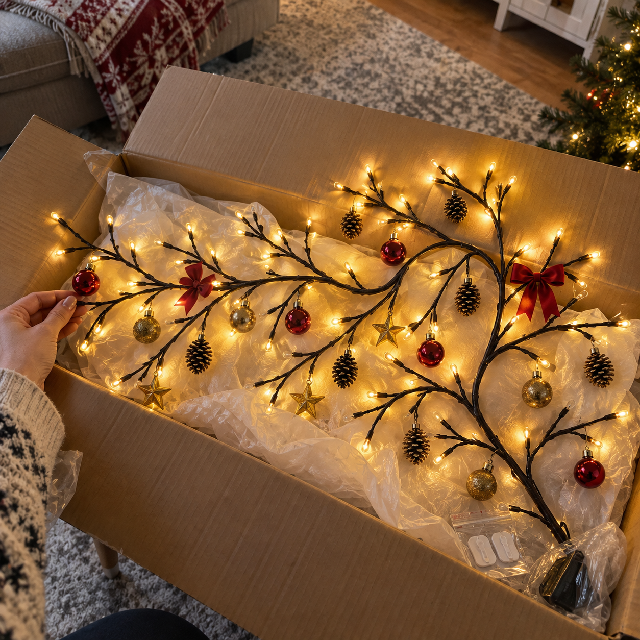 Christmas Branch Light Unboxing