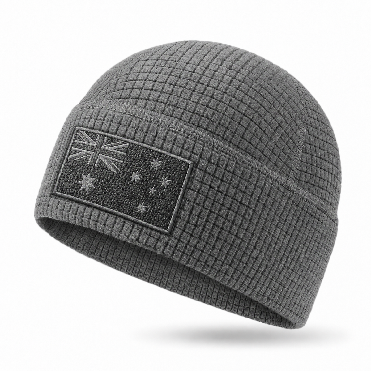 Flag Embroidery Waffle Watch Cap