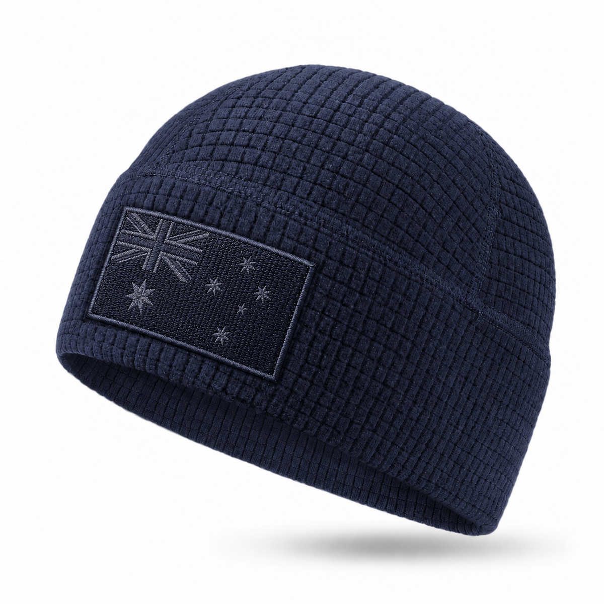 Flag Embroidery Waffle Watch Cap