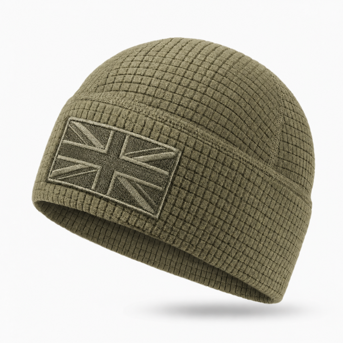Flag Embroidery Waffle Watch Cap