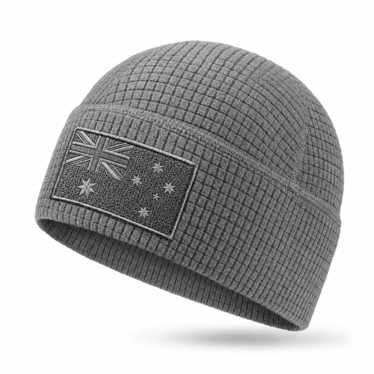 Flag Embroidery Waffle Watch Cap