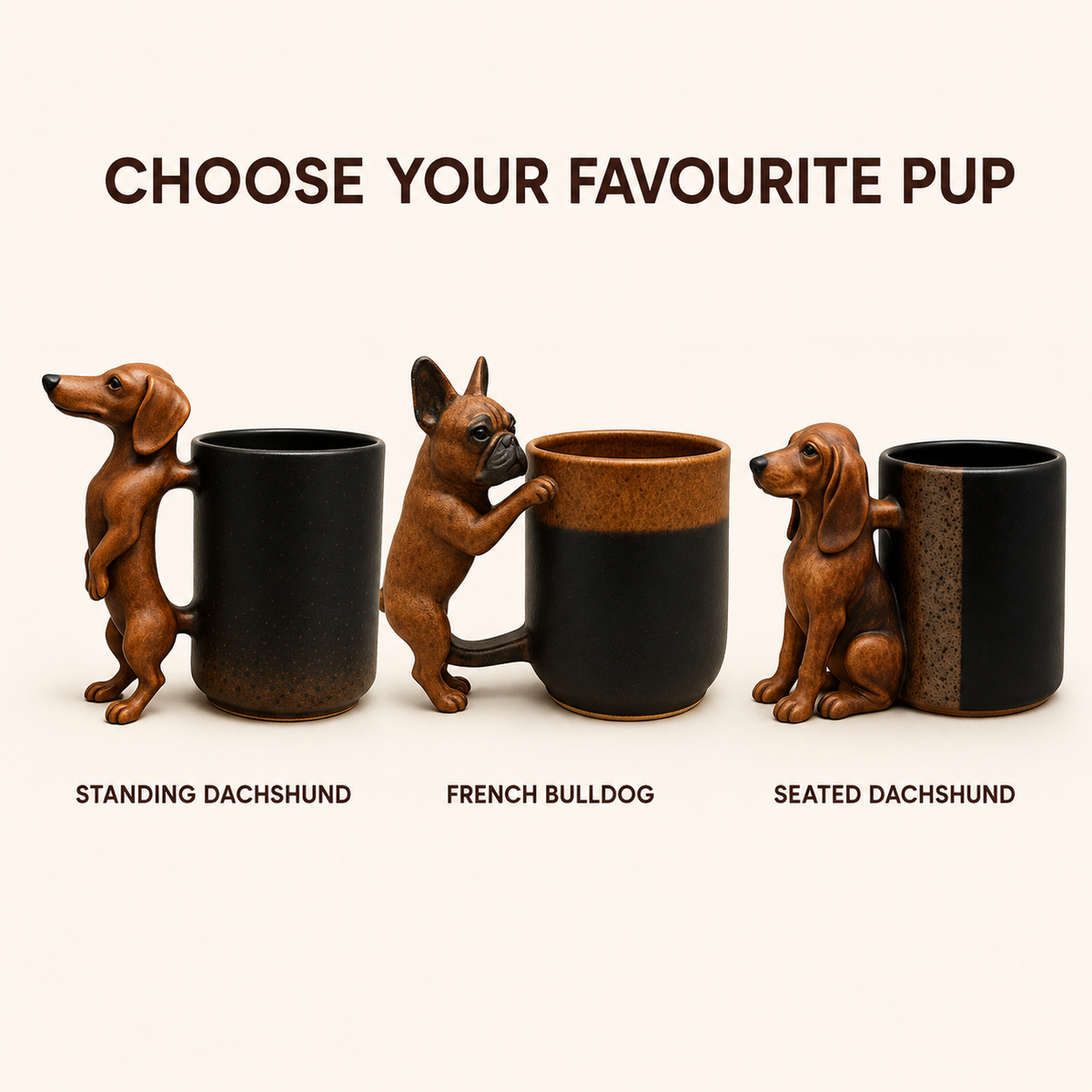 🐕 Handmade Dachshund Mug