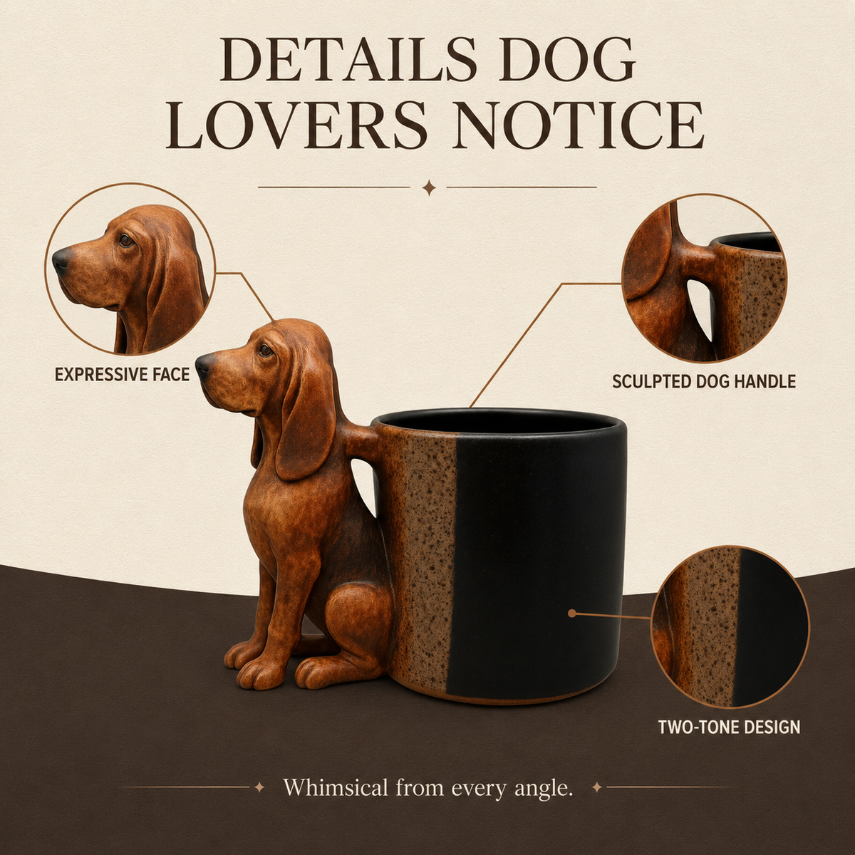 🐕 Handmade Dachshund Mug