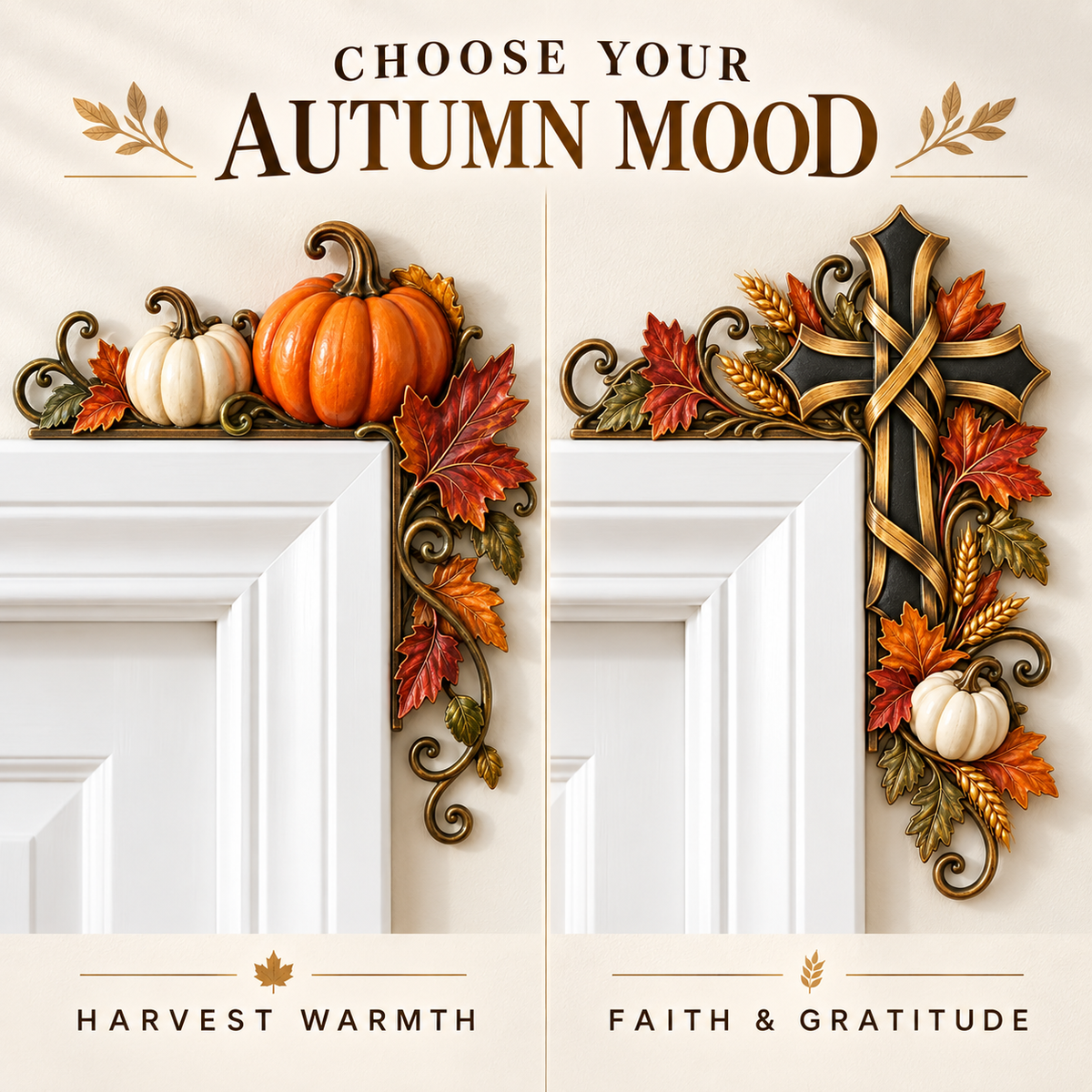 🍁Autumn Cross Door Topper