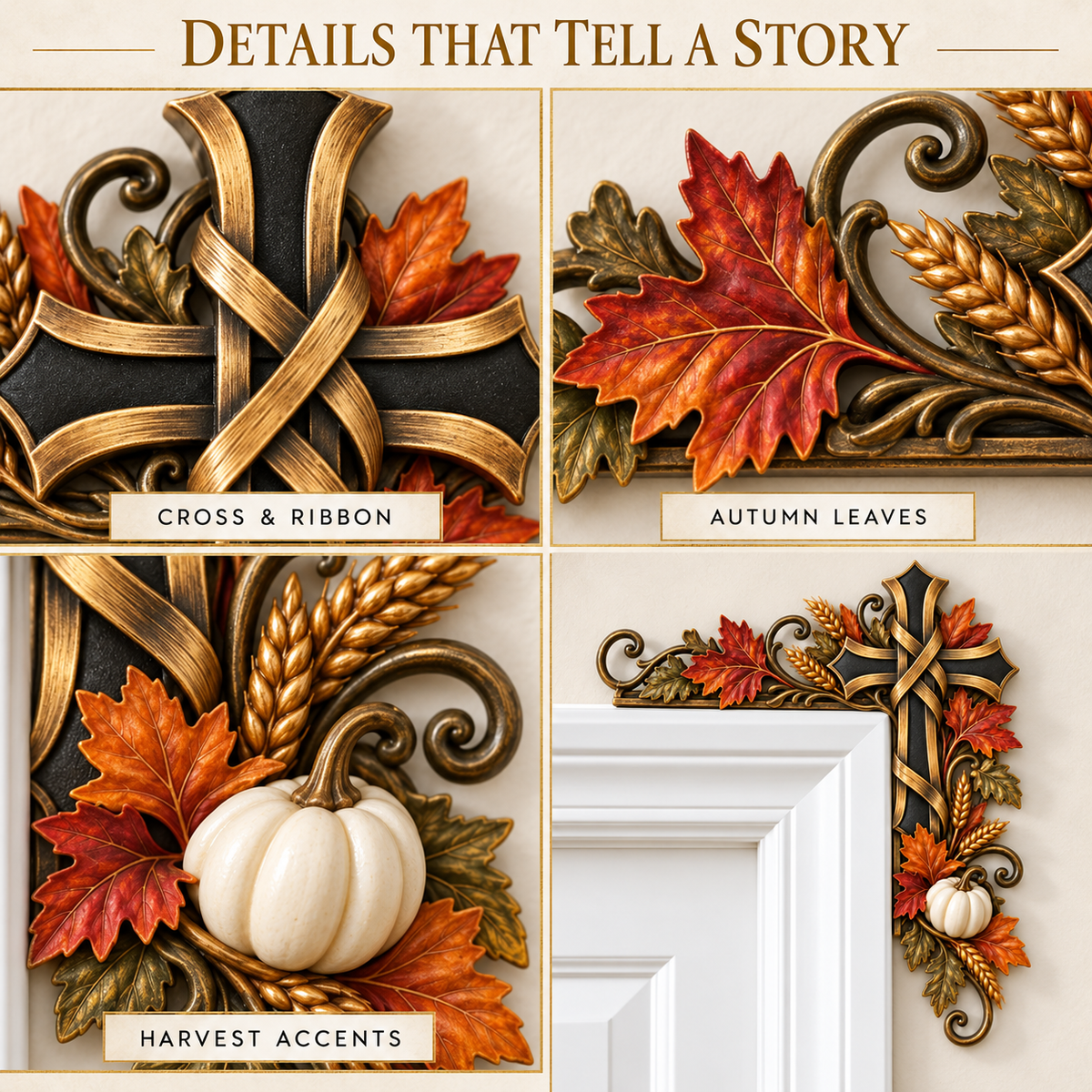 🍁Autumn Cross Door Topper