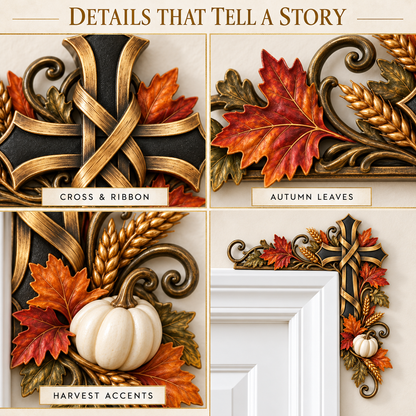 🍁Autumn Cross Door Topper
