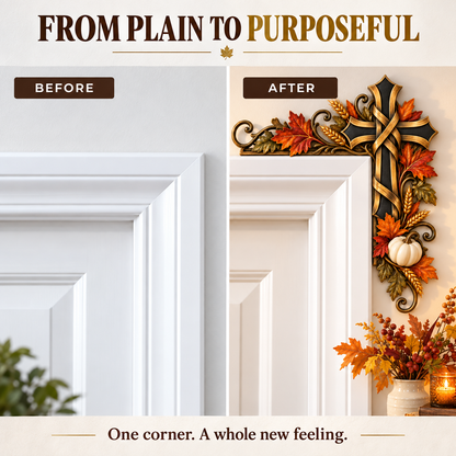 🍁Autumn Cross Door Topper