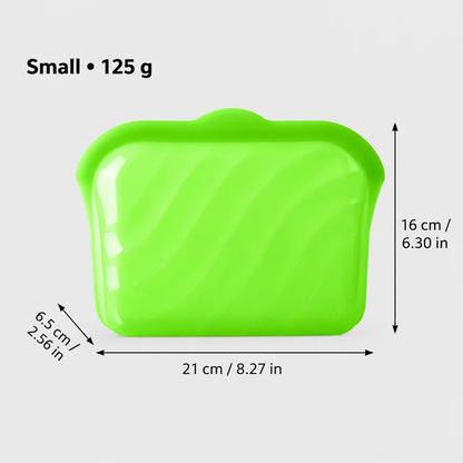 🥪 2-in-1 Silicone Food Bag – Store It, Open It, Eat From It