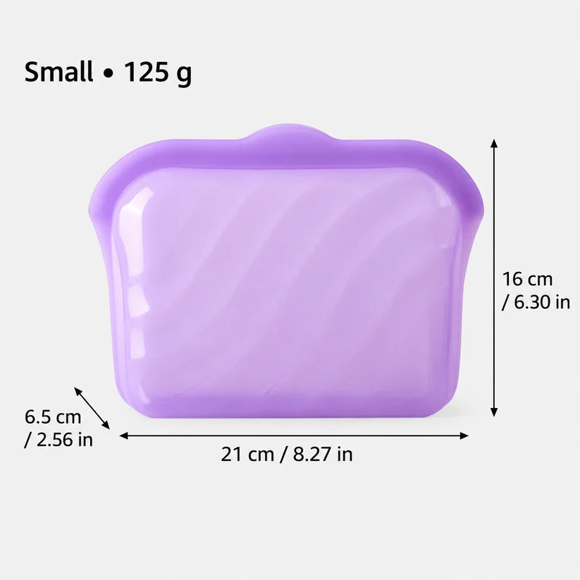 🥪 2-in-1 Silicone Food Bag – Store It, Open It, Eat From It