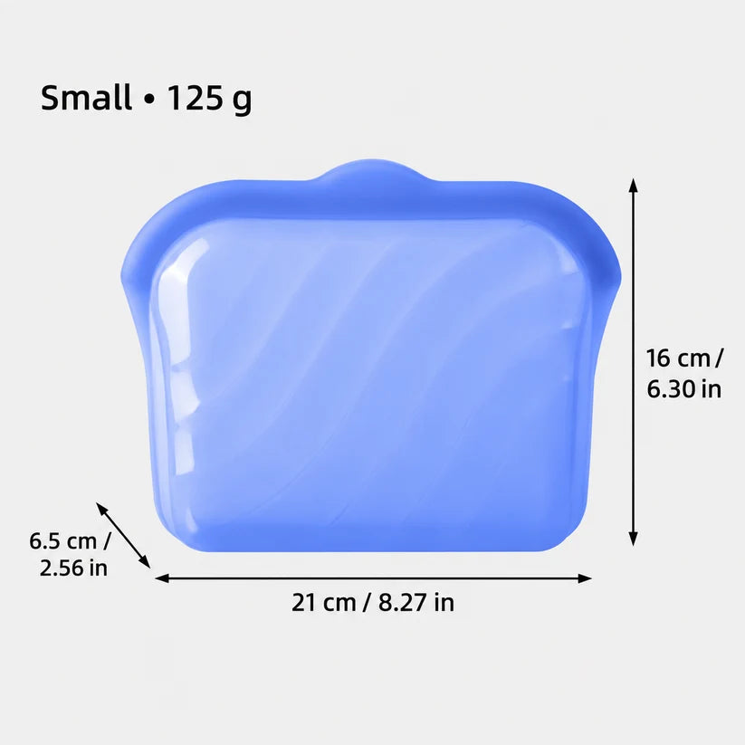 🥪 2-in-1 Silicone Food Bag – Store It, Open It, Eat From It