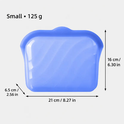 🥪 2-in-1 Silicone Food Bag – Store It, Open It, Eat From It