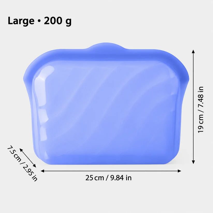 🥪 2-in-1 Silicone Food Bag – Store It, Open It, Eat From It