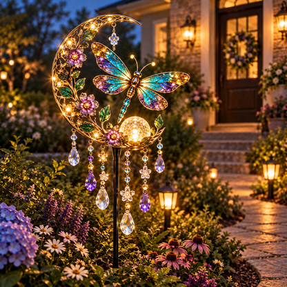 🔥Last Day 49% OFF🔥Cross & Lily Solar Garden Light™ | Christian Faith Garden Stake ✝️✨