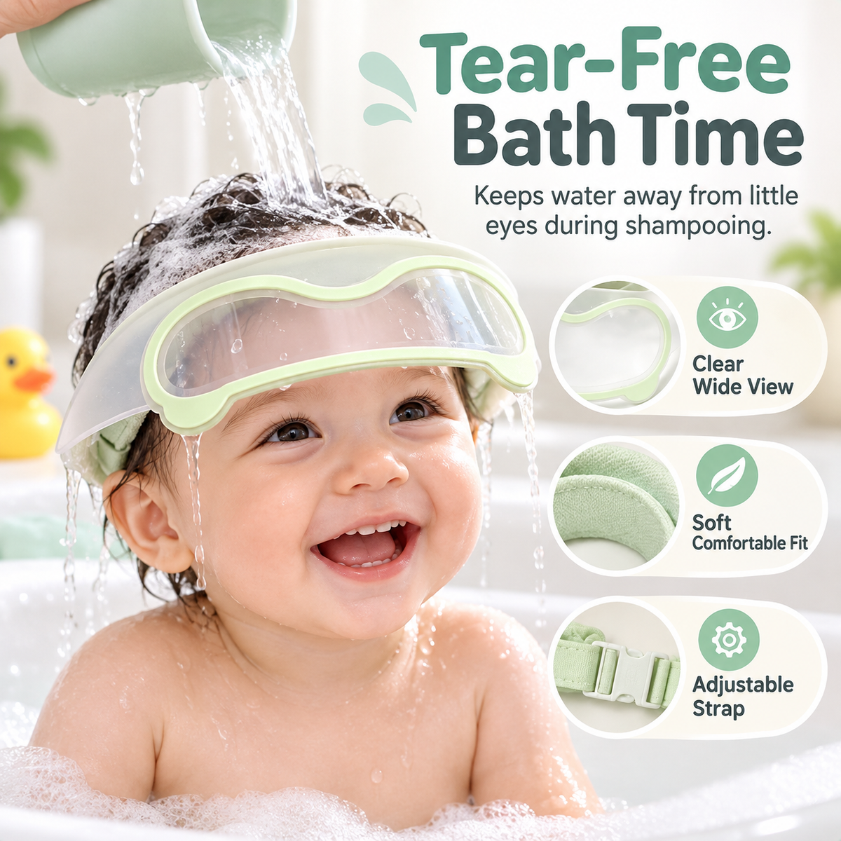 Adjustable Baby Shampoo Visor