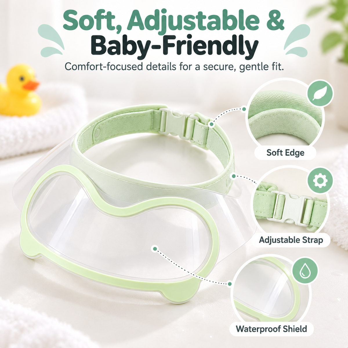 Adjustable Baby Shampoo Visor