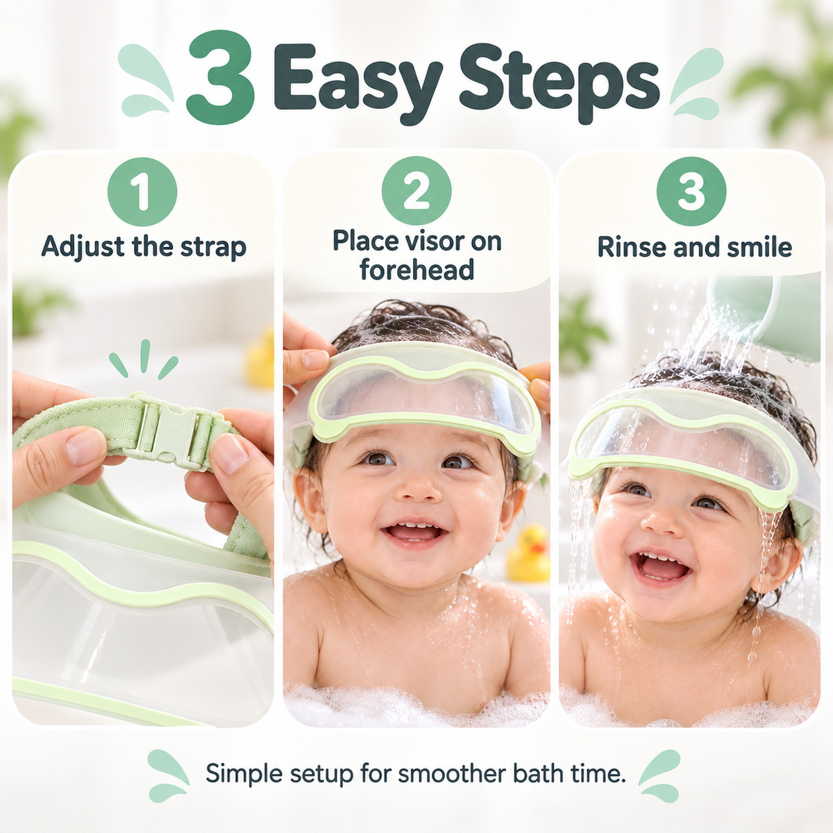 Adjustable Baby Shampoo Visor