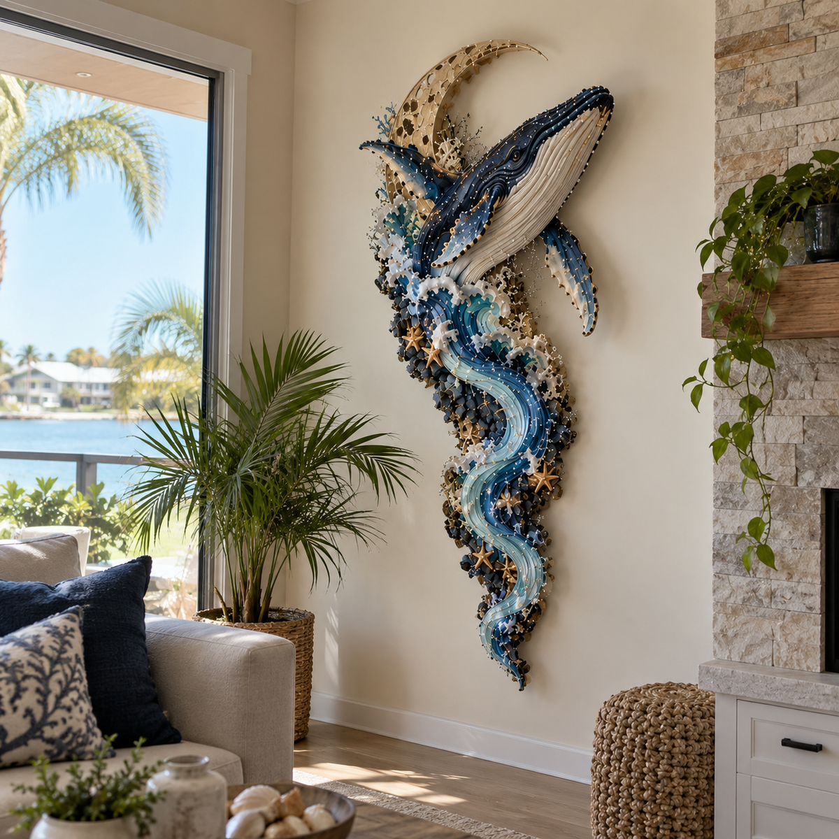 ⏰Limited Stock 50% OFF - 🌊✨ Enchanted Ocean Legends™ Lighted Wall Décor Collection 🐋🧜‍♀️