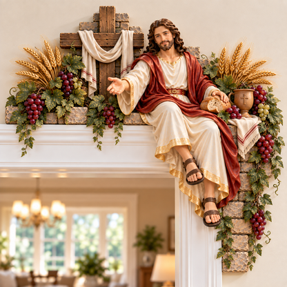 ⏰Limited Stock 50% OFF - ✝️✨ Jesus at the Doorway – Faith-Inspired Corner Decor Collection