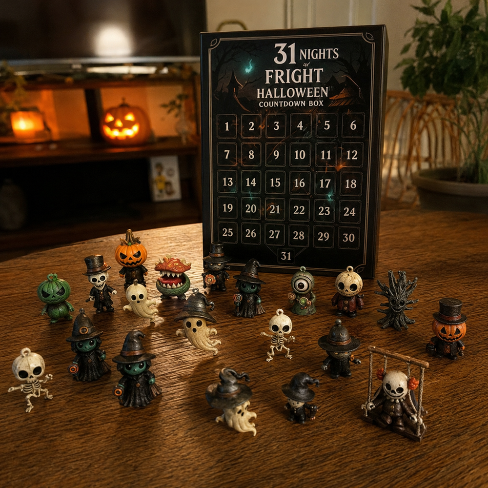 Halloween countdown box customer unboxing