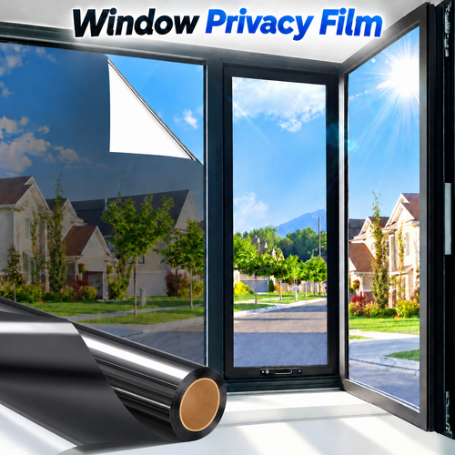🪟☀️ Daylight Privacy & Heat Shield Film – UV-Blocking Window Cover for Home & Office