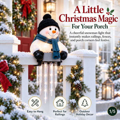 ☃️WinterGlow Snowman Icicle Light Decor👨‍👩‍👧