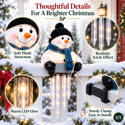 ☃️WinterGlow Snowman Icicle Light Decor👨‍👩‍👧