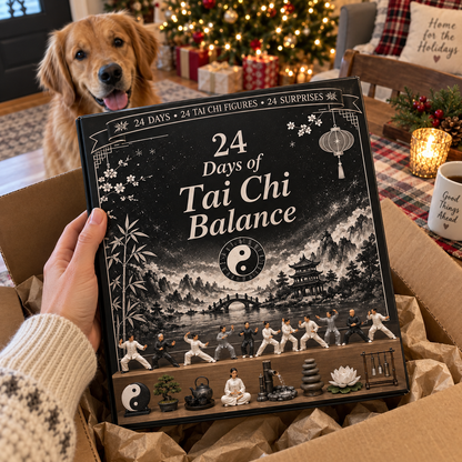 CHRISTMAS KICKOFF 49% OFF - 2026 Days of Tai Chi Balance Blind Box - 24-Day Festive Countdown, Tai Chi Collectible Figures Blind Box - Gift For Tai Chi Lovers