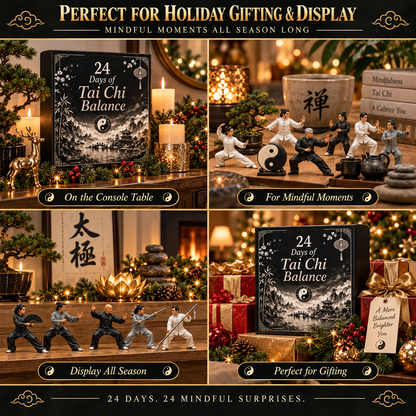 CHRISTMAS KICKOFF 49% OFF - 2026 Days of Tai Chi Balance Blind Box - 24-Day Festive Countdown, Tai Chi Collectible Figures Blind Box - Gift For Tai Chi Lovers