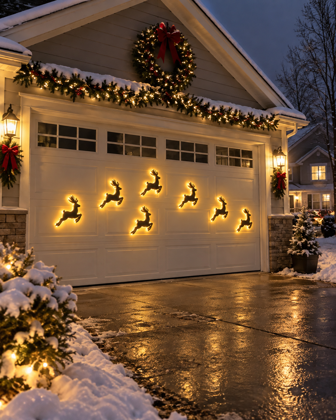 🦌Glowing Christmas Reindeer Wall Light – Cozy Festive LED Decor
