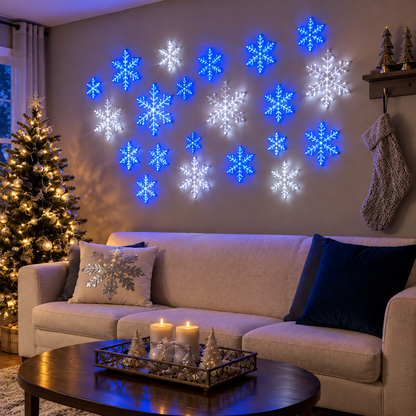 LightFlake™ LED Snowflake Wall Set