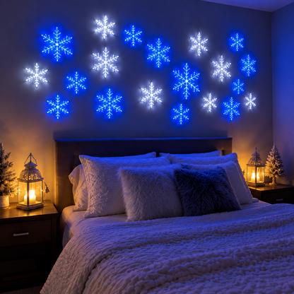 LightFlake™ LED Snowflake Wall Set