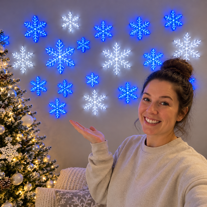 LightFlake™ LED Snowflake Wall Set