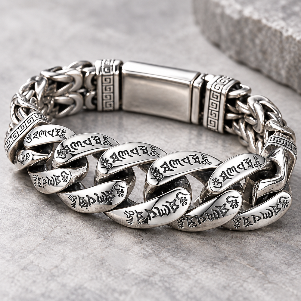 Bracelet worn casually at a coffee table