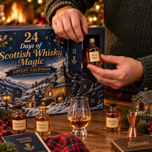 CHRISTMAS KICKOFF 49% OFF - 2026 Days of Scottish Whisky Magic Blind Box - 24-Day Festive Countdown, Scottish Whisky-Themed Collectible Figures Blind Box - Gift For Whisky Lovers