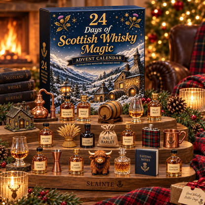CHRISTMAS KICKOFF 49% OFF - 2026 Days of Scottish Whisky Magic Blind Box - 24-Day Festive Countdown, Scottish Whisky-Themed Collectible Figures Blind Box - Gift For Whisky Lovers