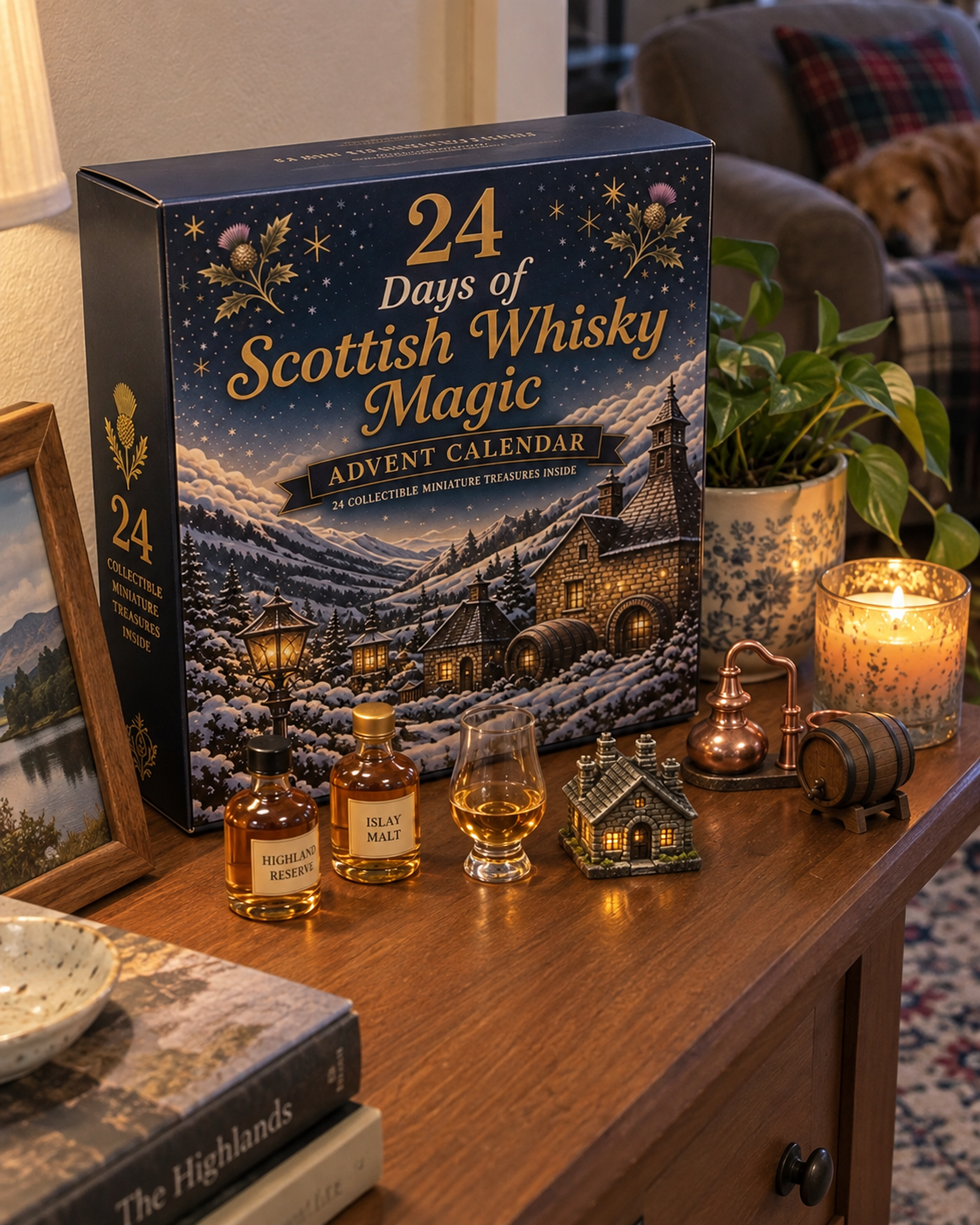 CHRISTMAS KICKOFF 49% OFF - 2026 Days of Scottish Whisky Magic Blind Box - 24-Day Festive Countdown, Scottish Whisky-Themed Collectible Figures Blind Box - Gift For Whisky Lovers