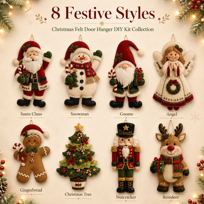 ⛄🎅🎄Christmas Felt Door Hanger DIY Sewing Kit
