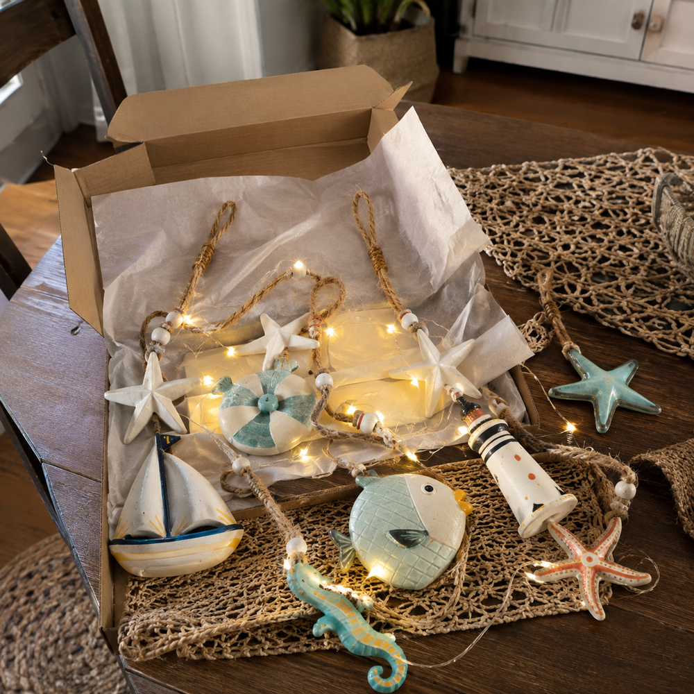 Seaside wall hanging set unboxing