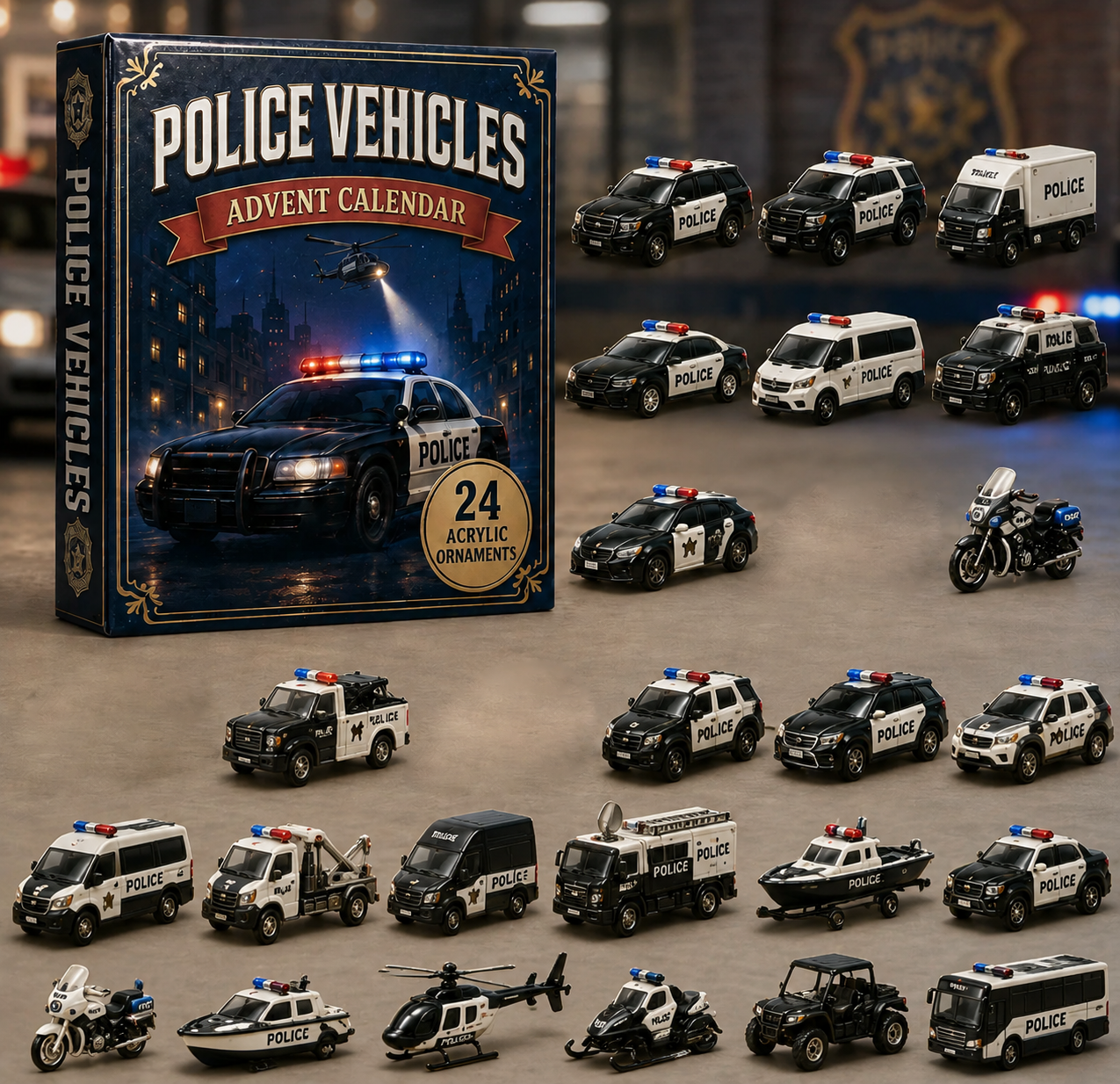 Complete collection of Police Vehicles Advent Calendar