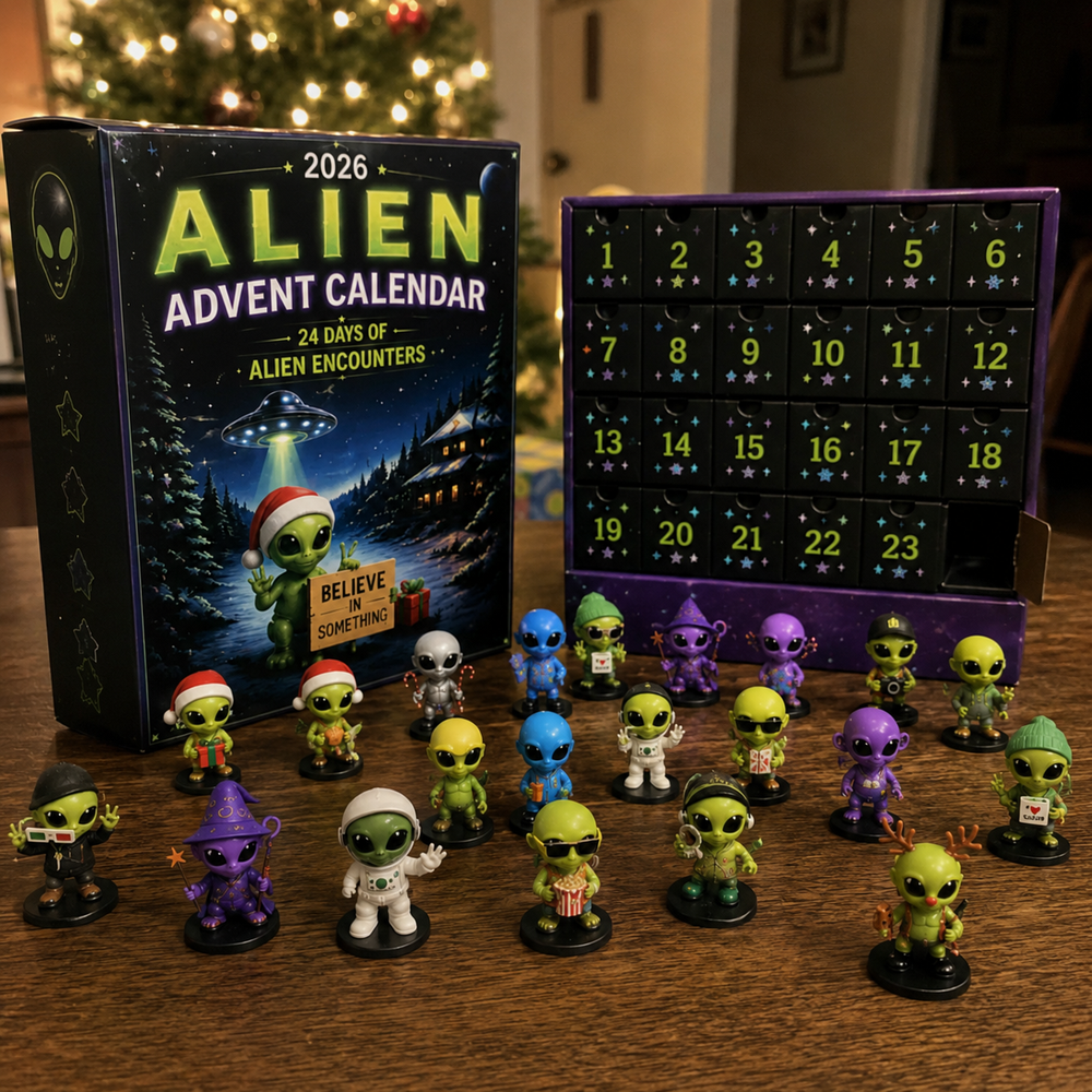 Alien Advent Calendar home Christmas display