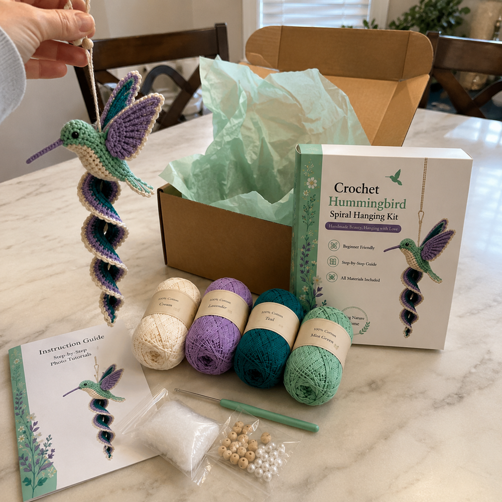 Butterfly crochet kit customer photo
