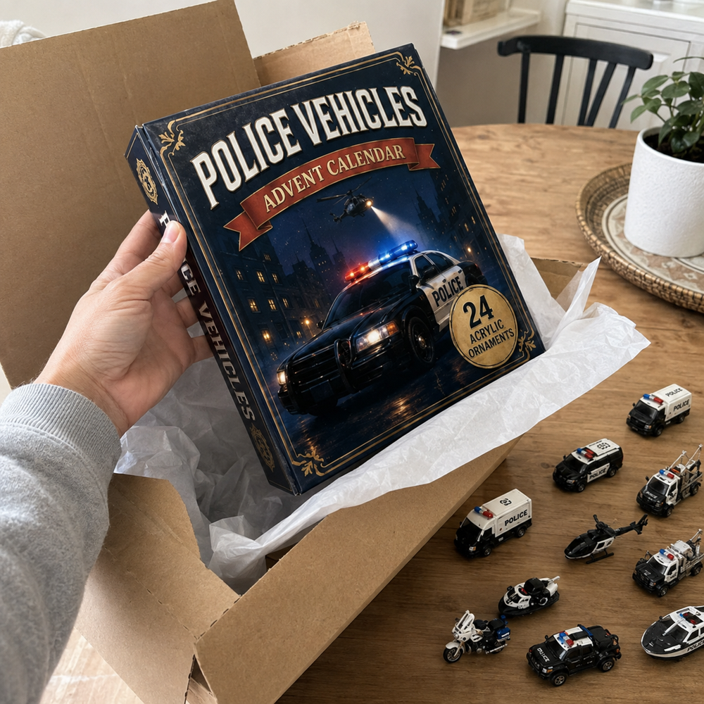 Police Vehicles Advent Calendar unboxing