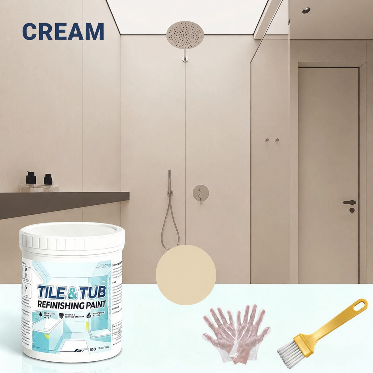 🔥Hot Sale - 50% OFF🔥Premium Tile & Tub Refinishing Paint Kit