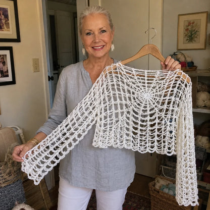 🕷️🧶 Webbed Gothic Crochet Top Pattern