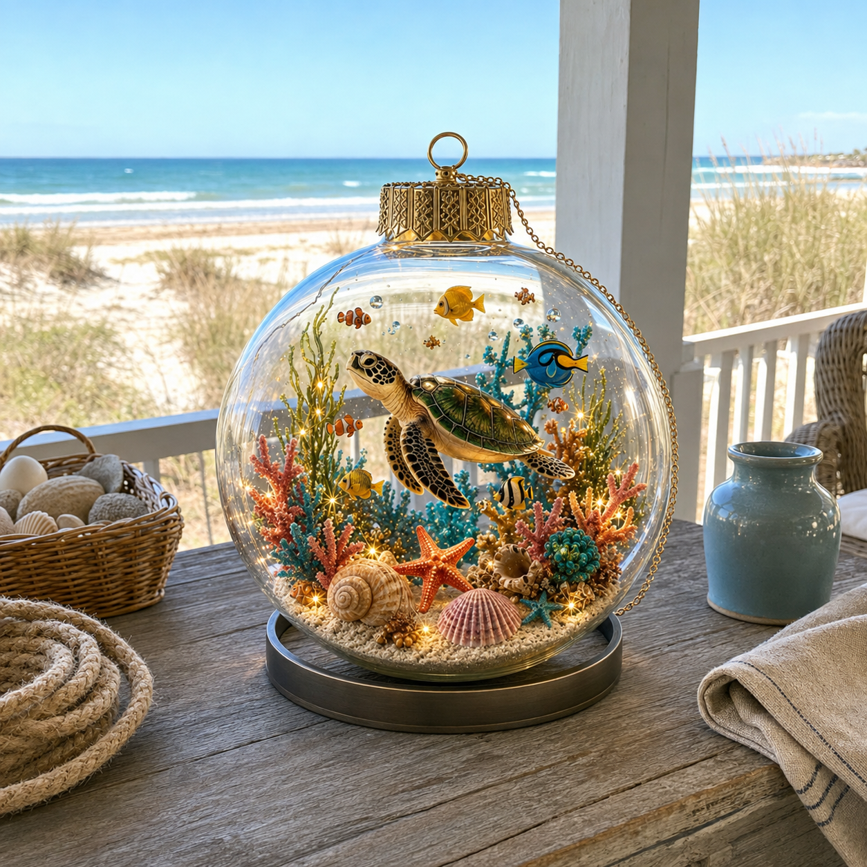🌊Summer Ocean Animal Lighted Diorama Ornament