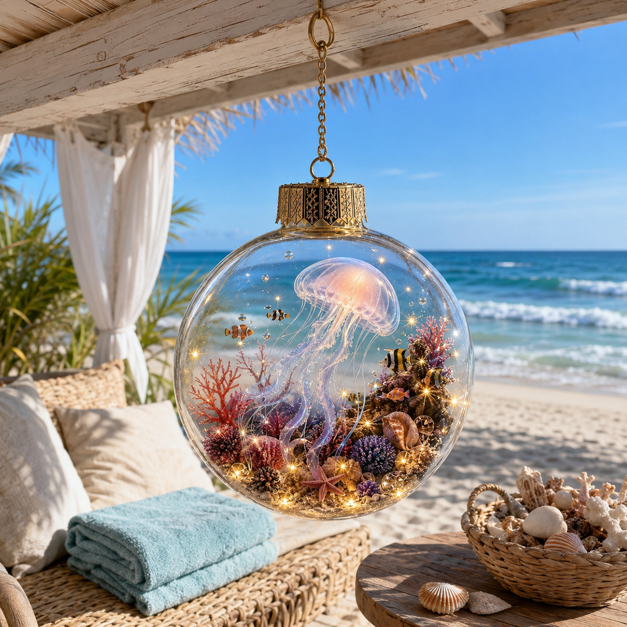 🌊Summer Ocean Animal Lighted Diorama Ornament